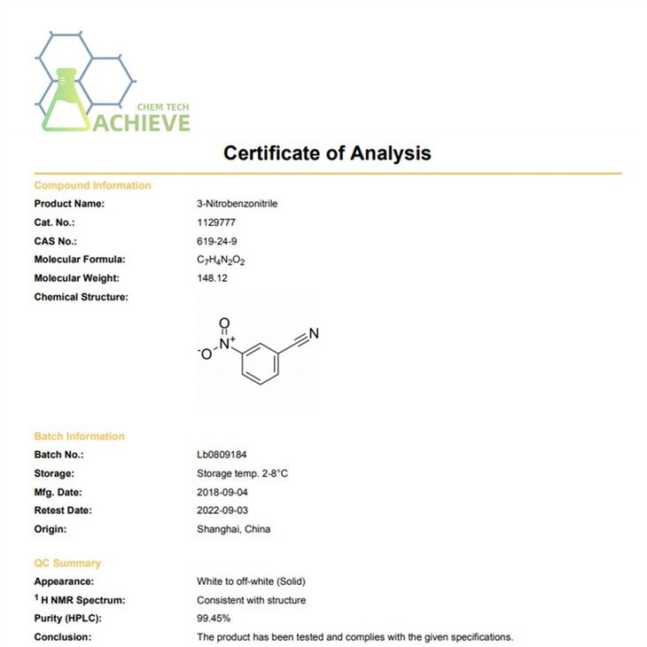 3-Nitrobenzonitrile CAS 619-24-9