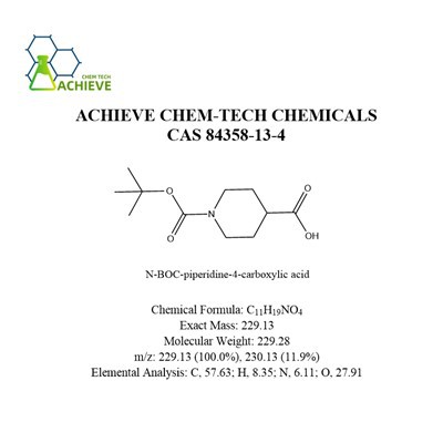 N-BOC-piperidiini-4-karboksyylihappo CAS 84358-13-4